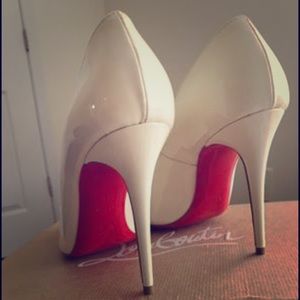 BRAND NEW White Christian Louboutin shoes sz 7/8.5